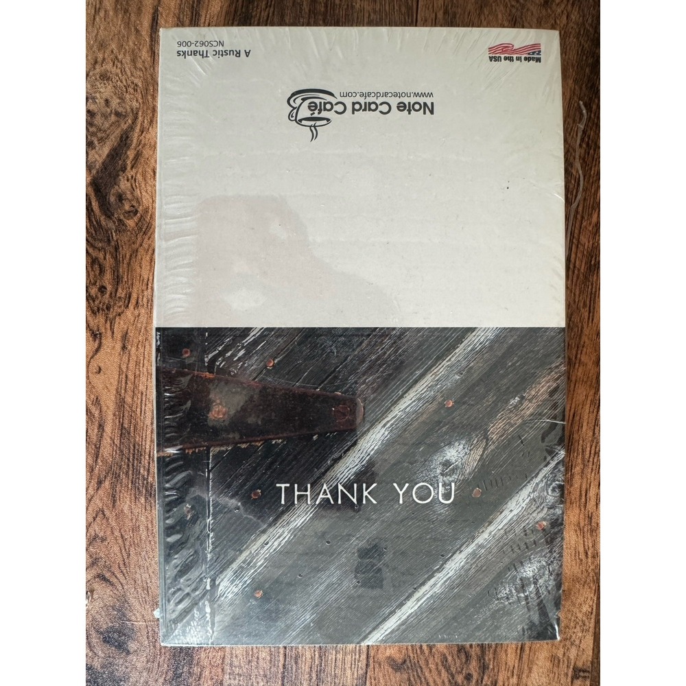 Rustic Thank You Cards 72 Ct‎ – Note Card Café – Brand New Sealed Set